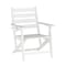 Flash Furniture Tolleson Adirondack Dining Chair w/Fold Out Cup Holder, Weather Resistant Recycled HDPE in White LE-HMP-2037-10-WHT-GG - alternate 1